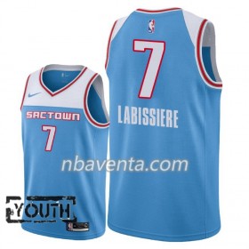 Camiseta Niños Sacramento Kings Skal Labissiere 7 2018-19 Nike City Edition Azul Swingman